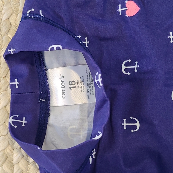 Carters Rash Guard Swimsuit - Picture 3 of 4